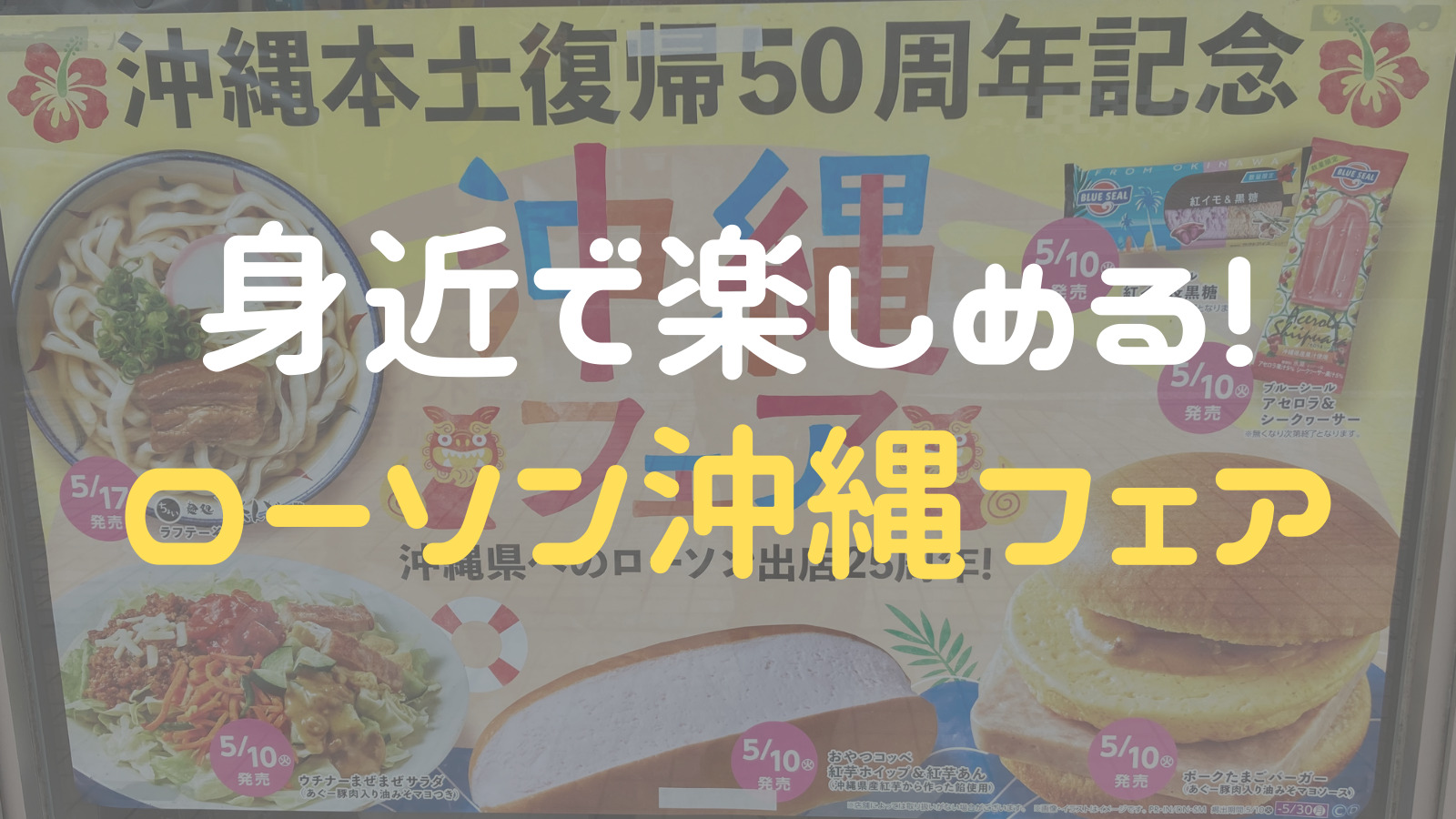 22 ローソン 沖縄フェア 全国どこでも沖縄旅行気分 まぼブログ